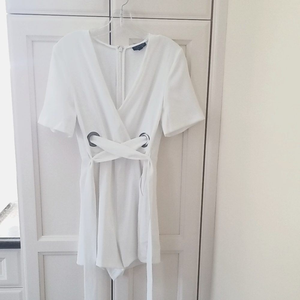 Topshop Elegant White Romper